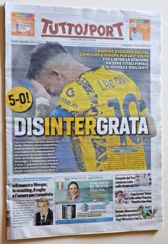 Tuttosport giornale 2025 - giornale, 01/06/2025