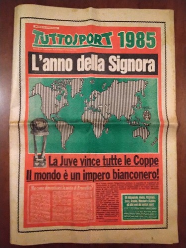 Tuttosport 1985 inserto - tuttosport, 22/12/1985