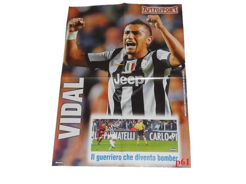 Vidal poster calcio tuttosport - calcio,
