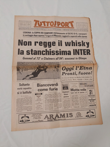 Tuttosport 1967 inter - tuttosport,