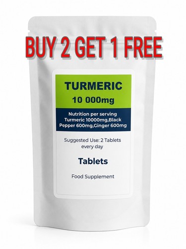 Curcuma 10000mg compresse - 10000mg, con